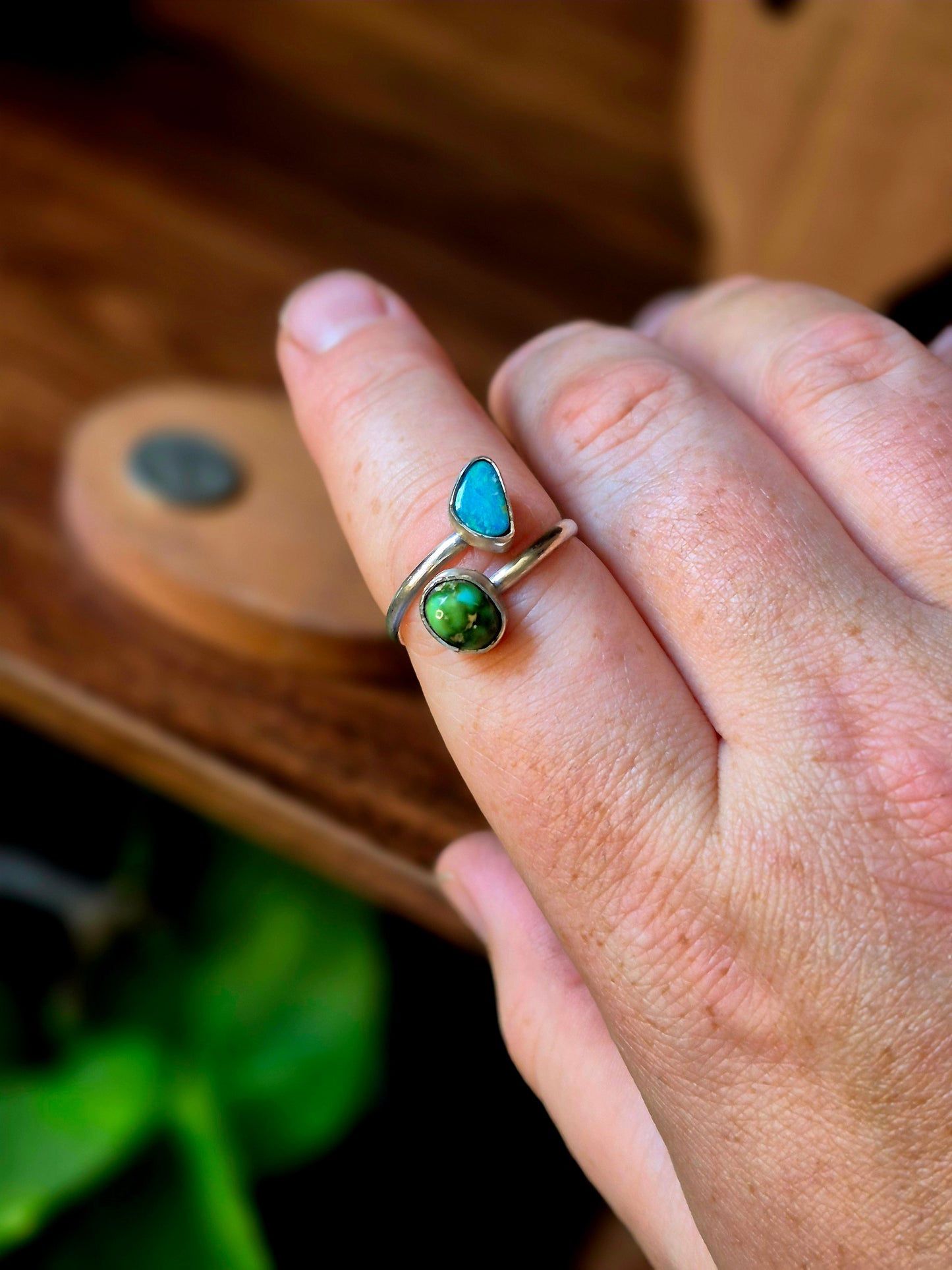 Opal & Sonoran Bypass Ring