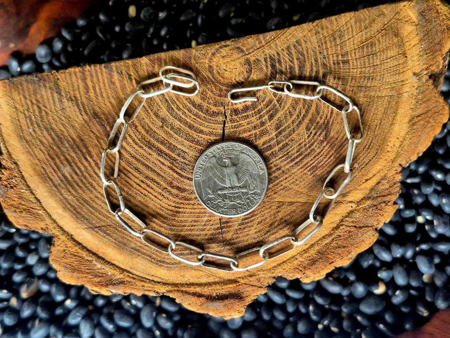 Sterling Paperclip Bracelet OR Necklace - Made to order