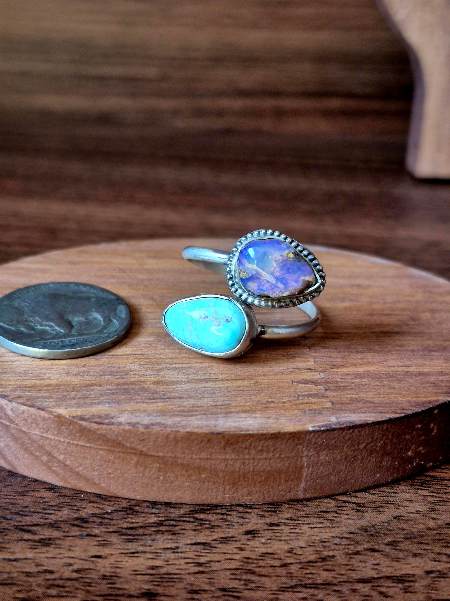Carico Lake & Opal Bypass Ring