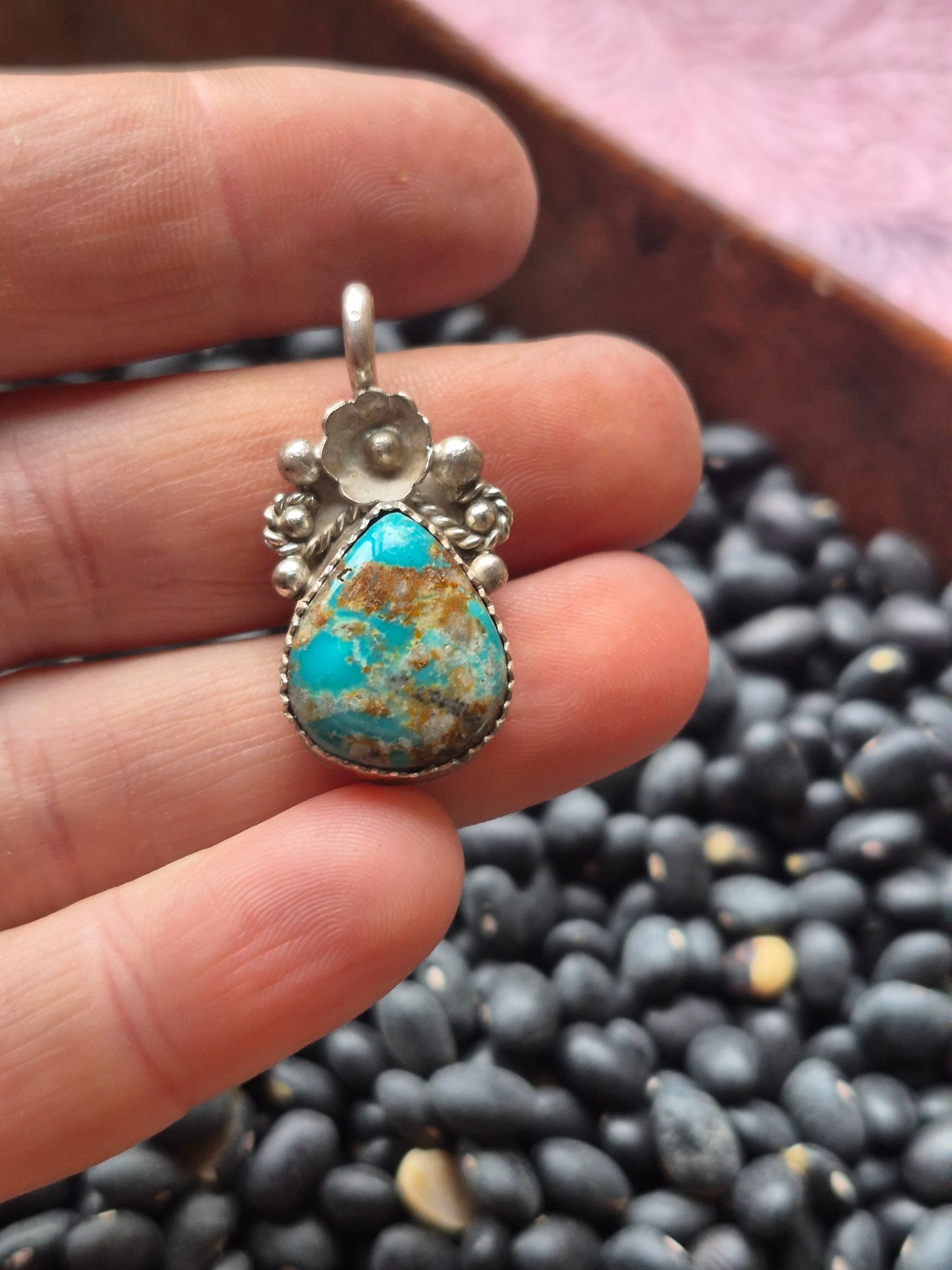 Fox Turquoise Pendant