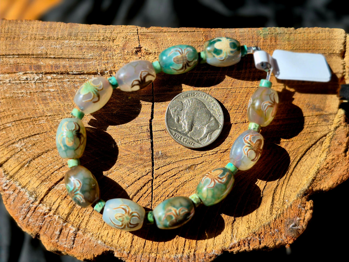 Agate Spiders Bracelet