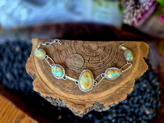 Boulder Turquoise Link Bracelet