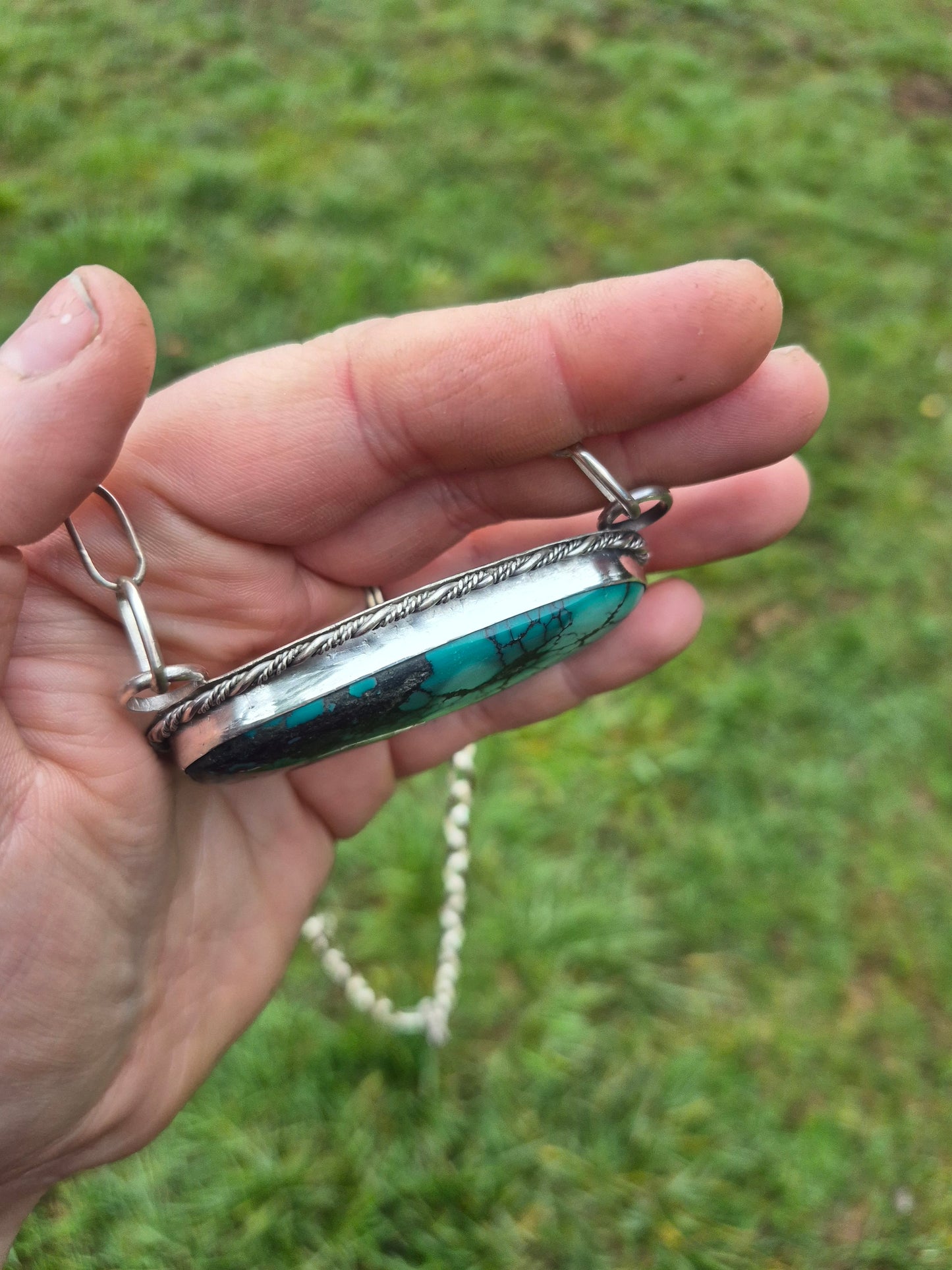 XL Hubei Turquoise Statement Necklace