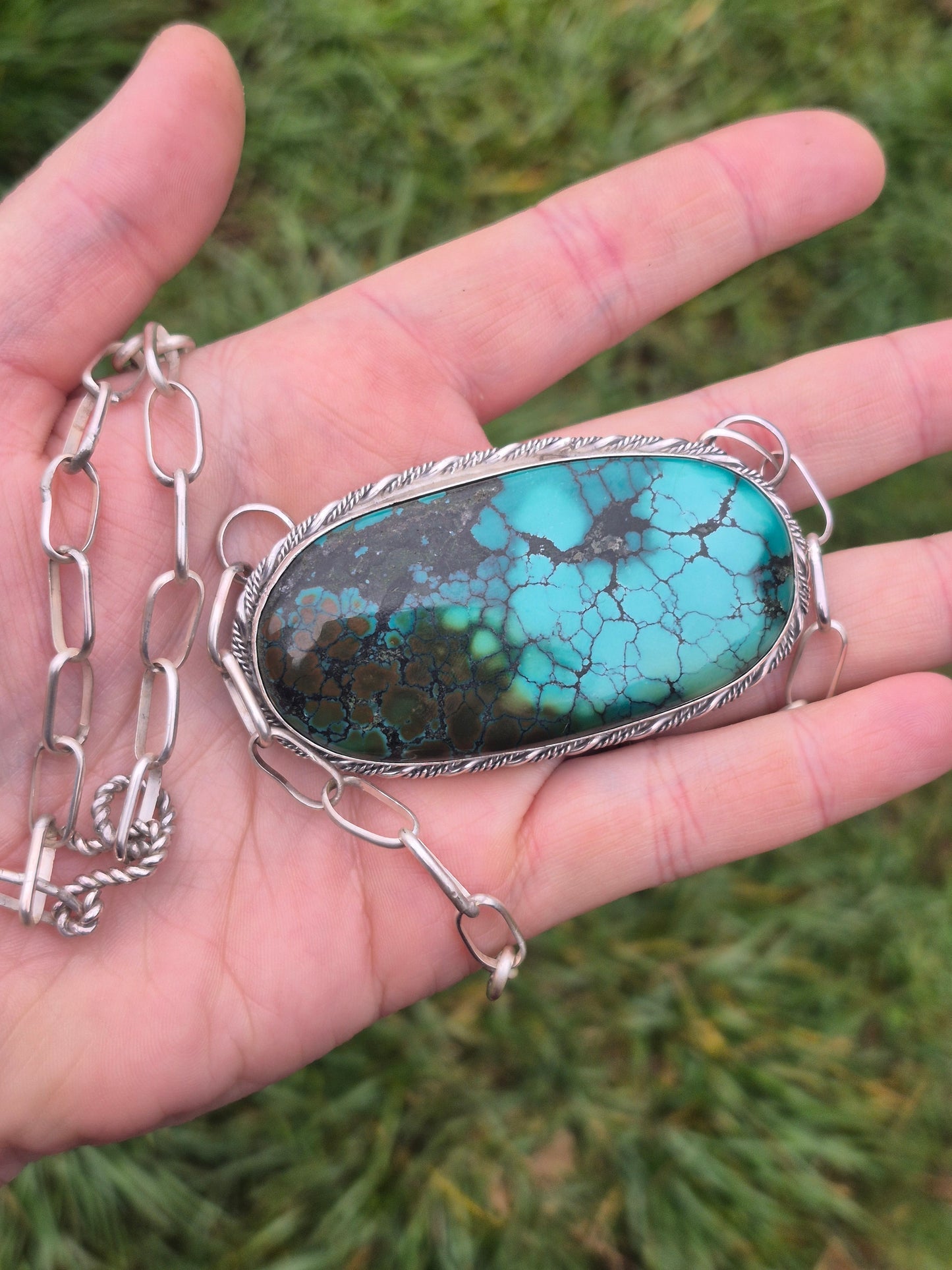 XL Hubei Turquoise Statement Necklace