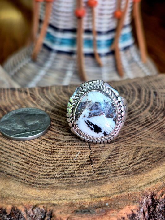 White Buffalo Ring sz 12