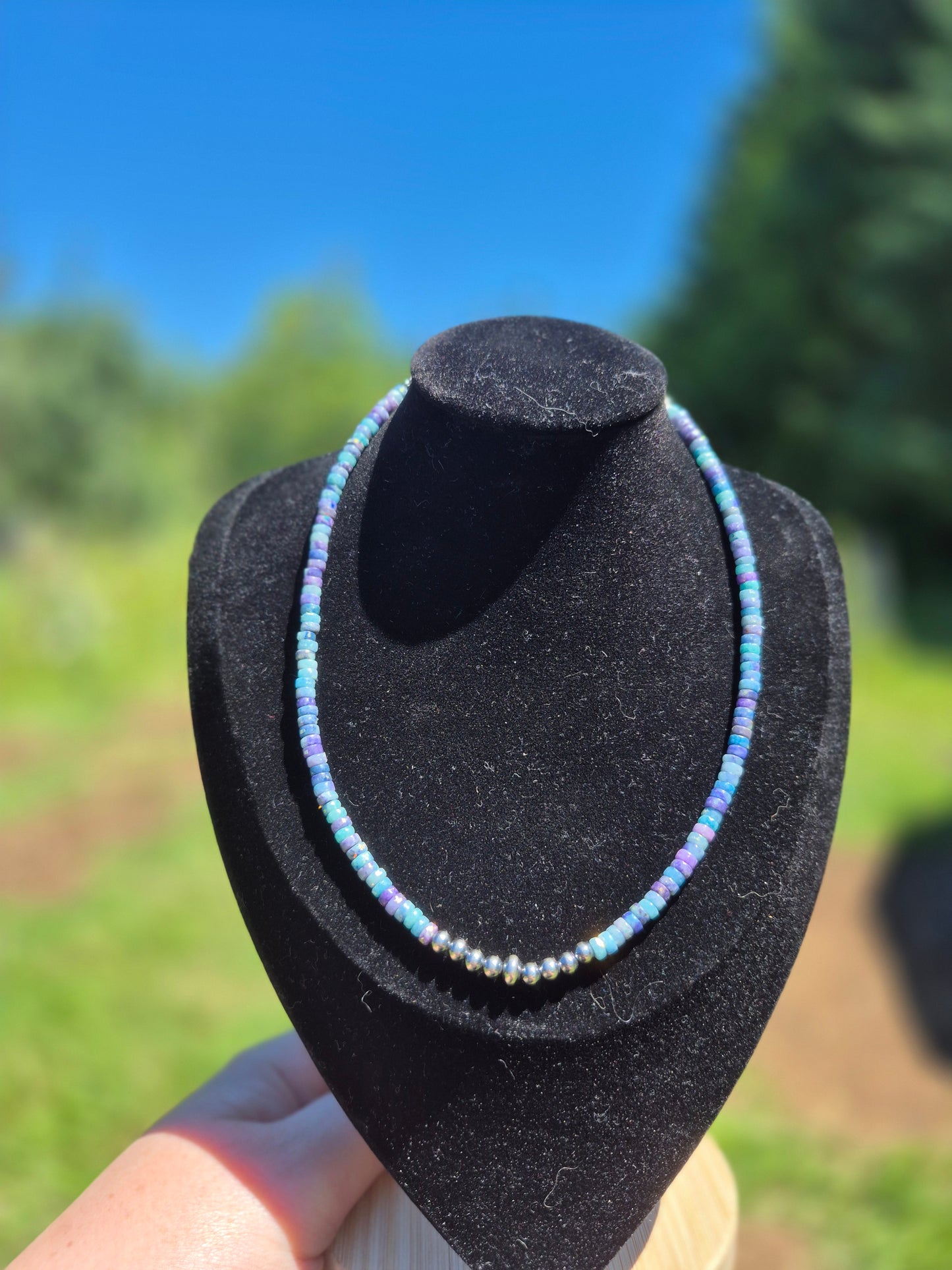 Purple Dolomite Stacker Necklace