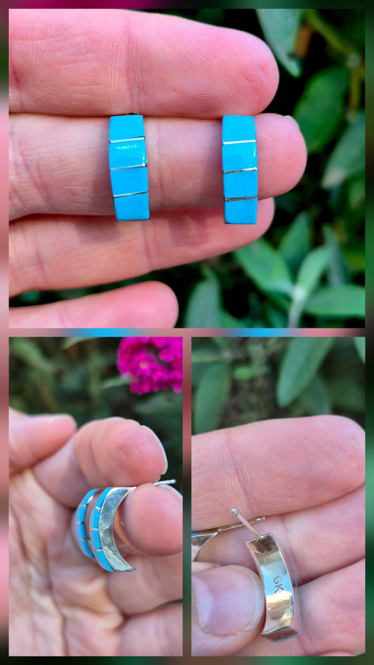 Kingman Inlay half hoops