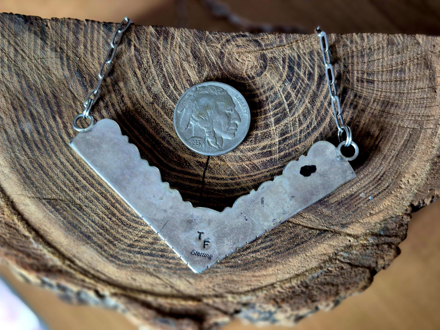 Turquoise Bar Necklace