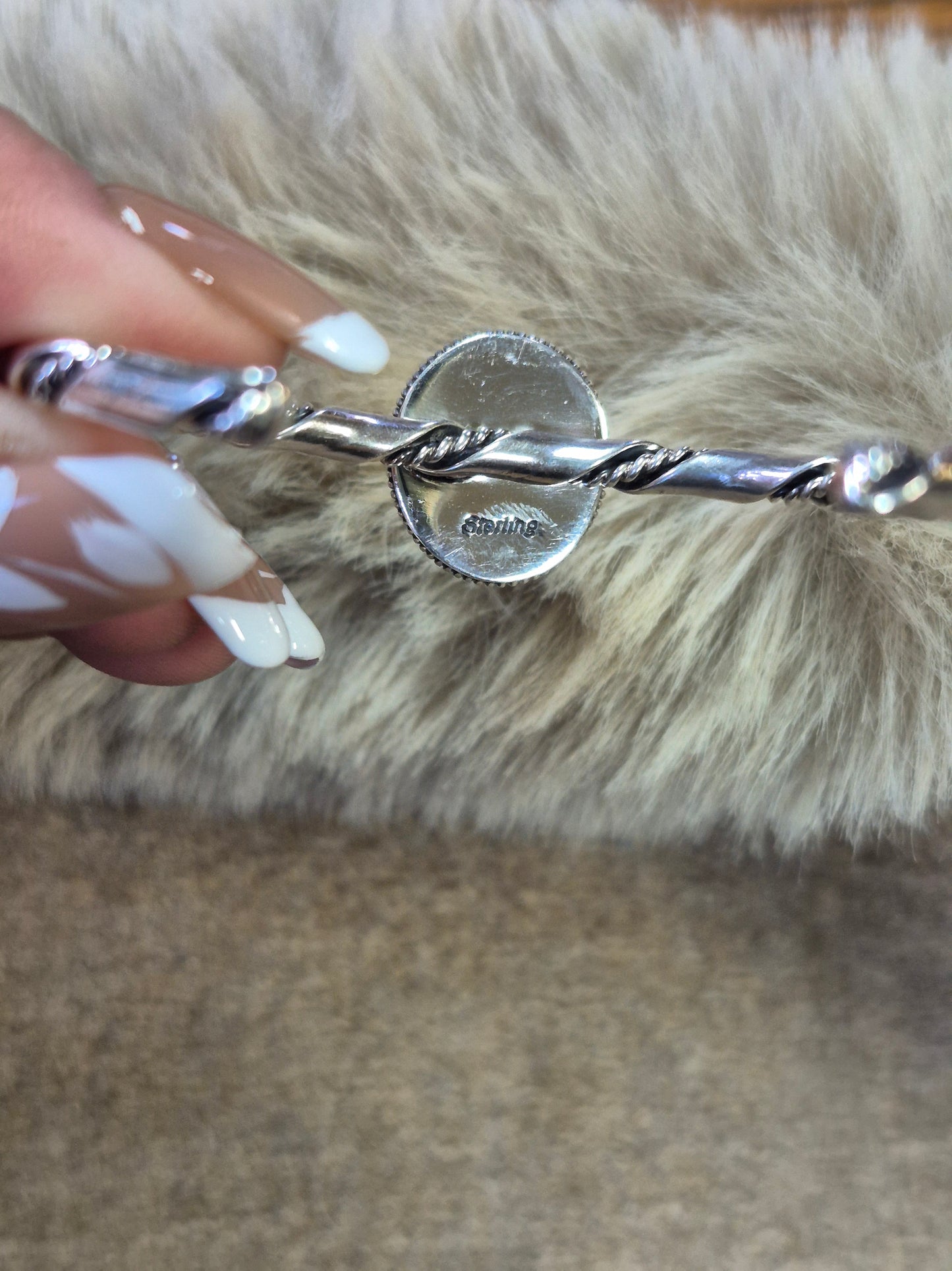 Turquoise Twisted cuff