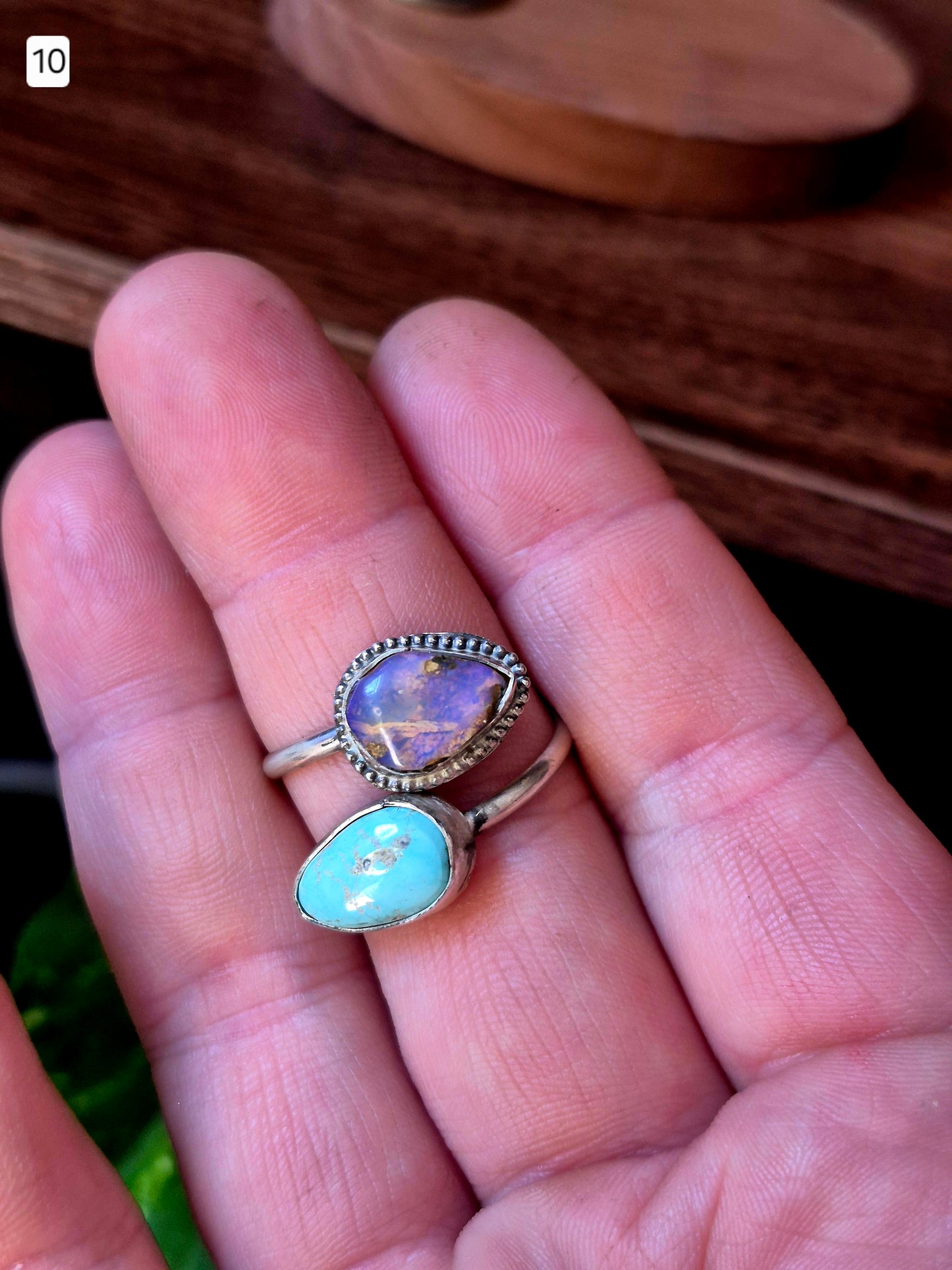 Carico Lake & Opal Bypass Ring
