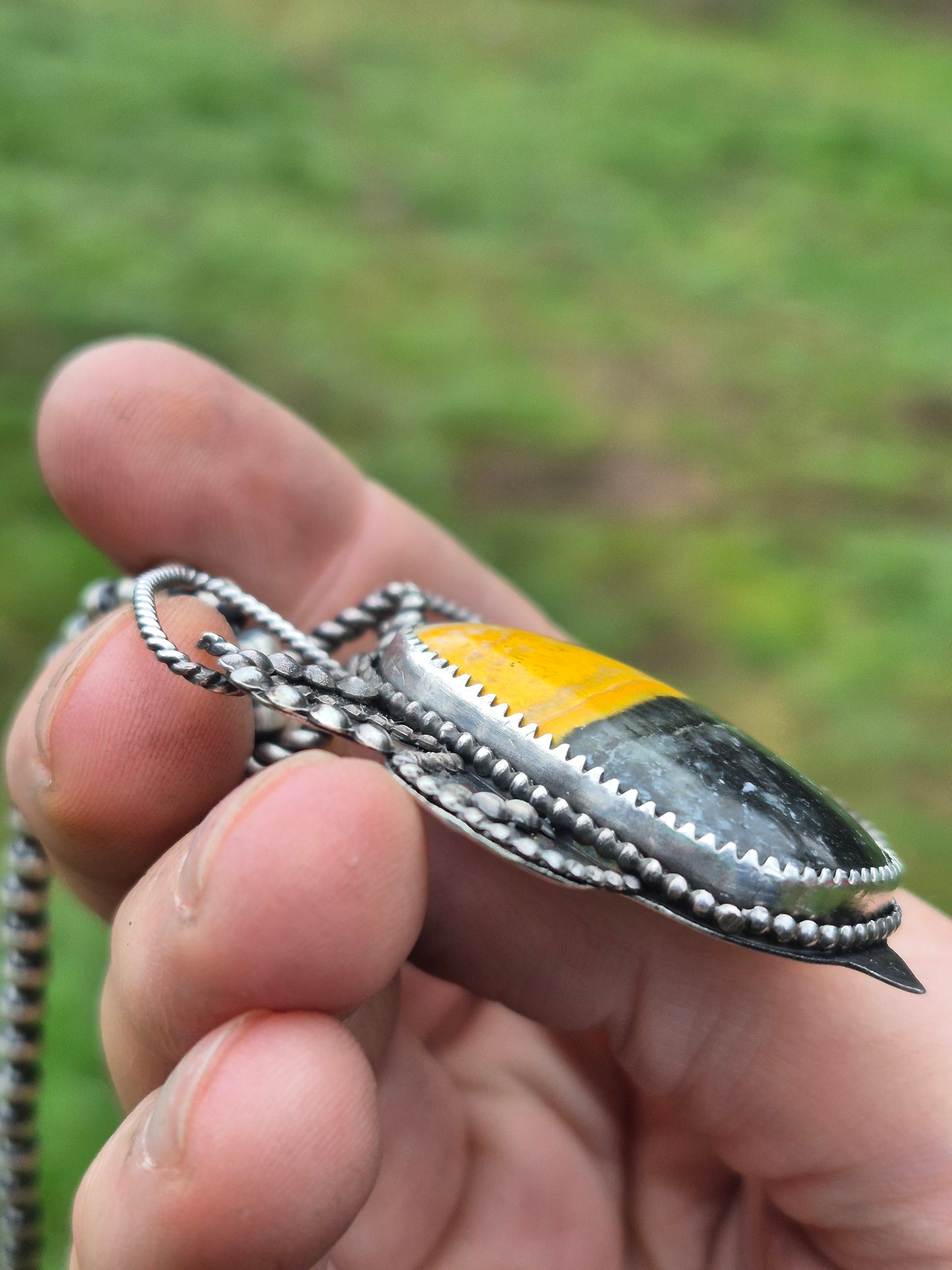 Bumblebee Jasper pendant