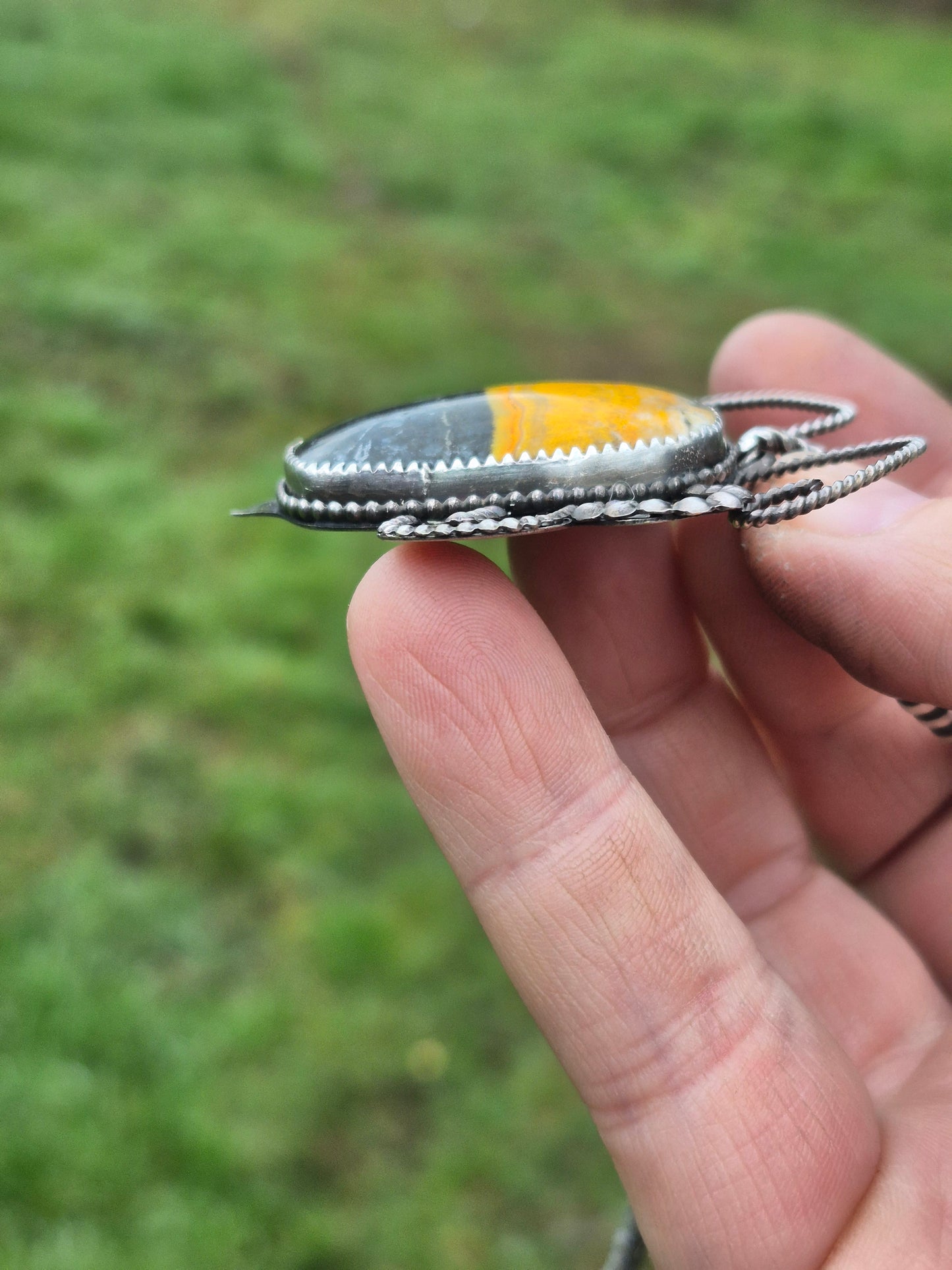 Bumblebee Jasper pendant