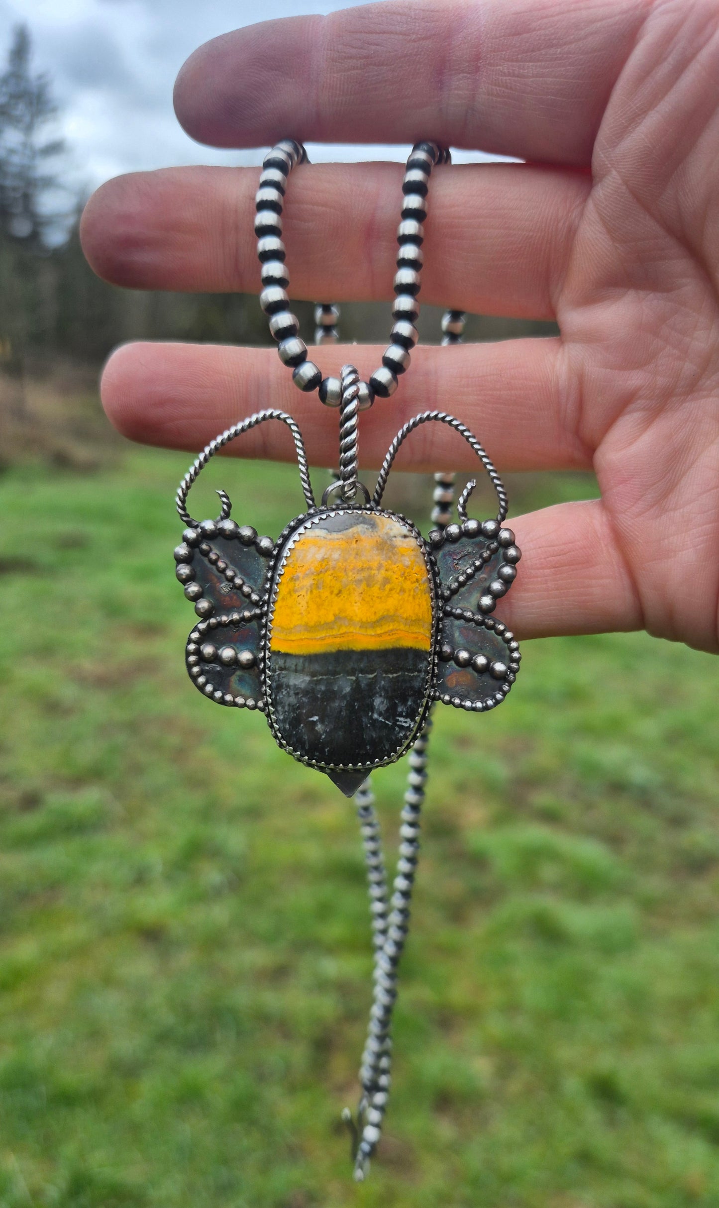 Bumblebee Jasper pendant