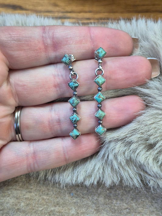 5 stone petite dangles